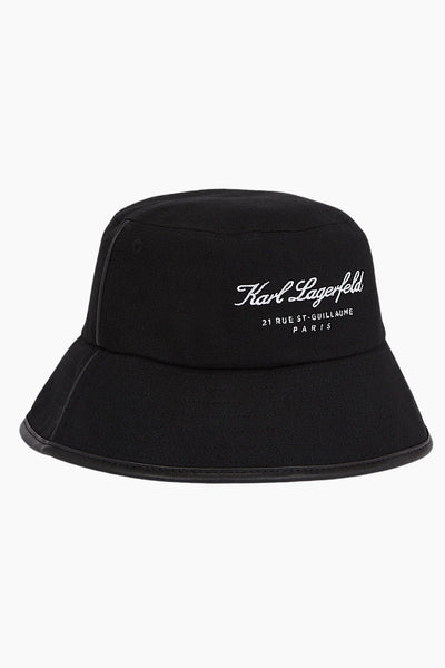 Karl Lagerfeld Hotel Karl Bucket Καπέλο Μαύρο 241W3410 999