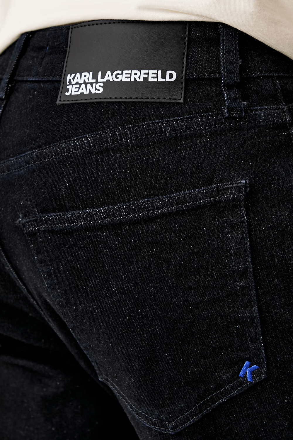 Karl Lagerfeld Jeans Παντελόνι Τζιν Slim Εφαρμογή Μαύρο B3M10050 1CR