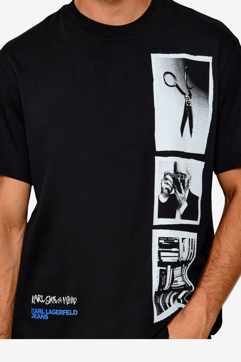 Karl Lagerfeld Jeans T-Shirt Μαύρο B3M17031