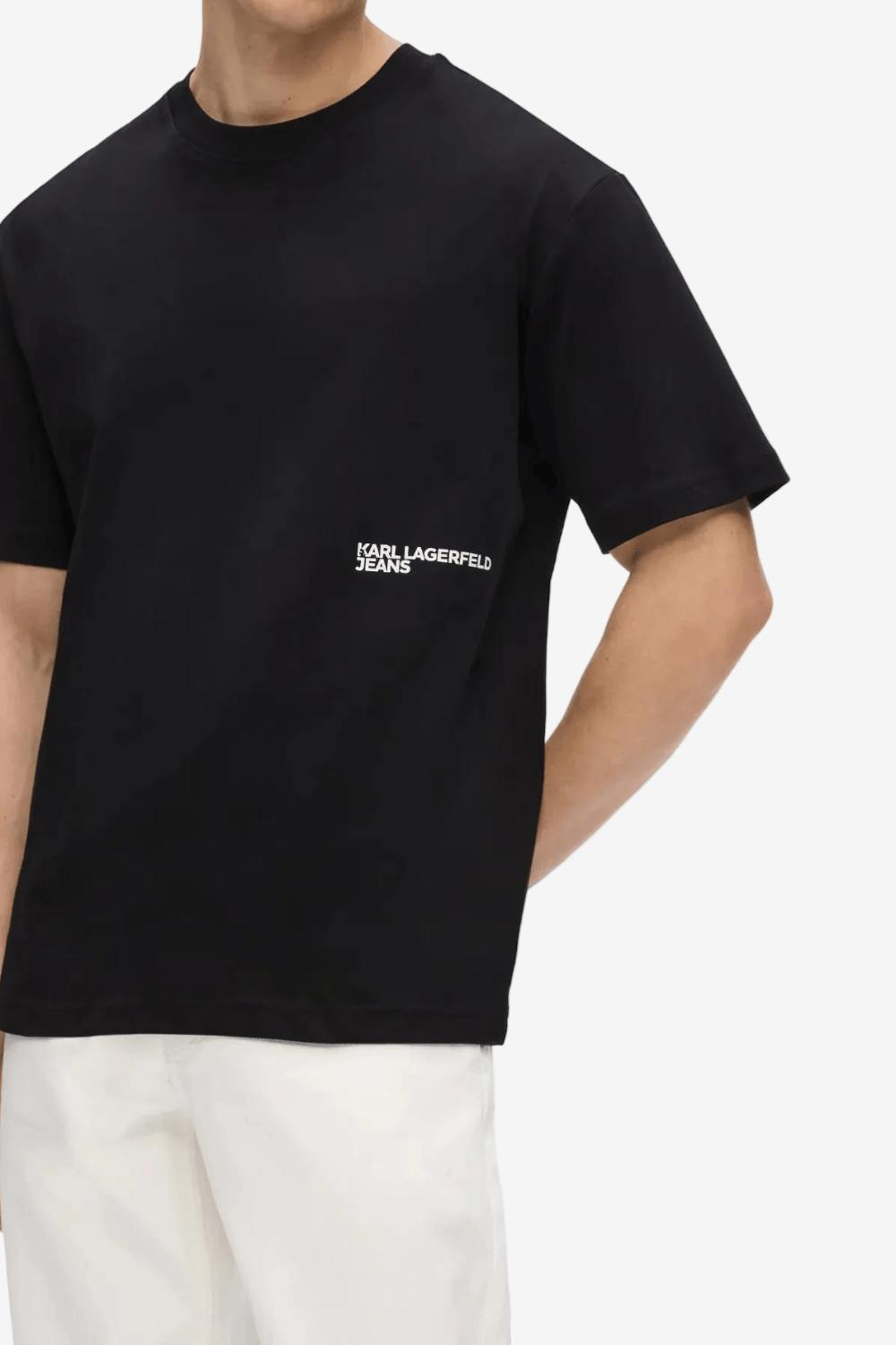 Karl Lagerfeld Jeans Relaxed Gradient Logo T-shirt Μαύρο B3W17009