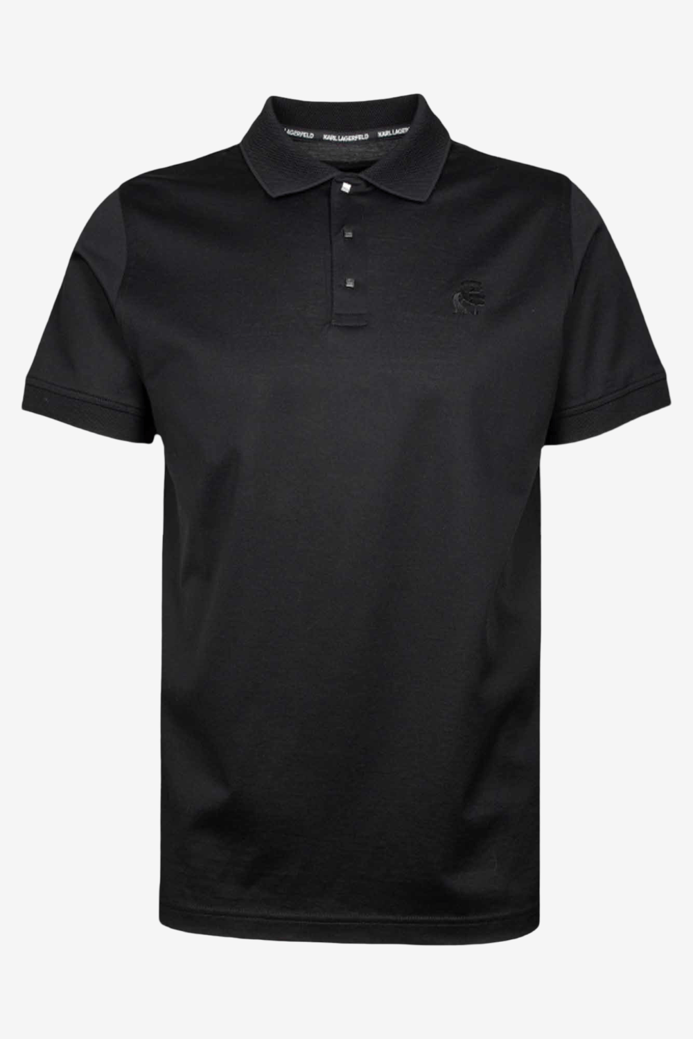 Karl Lagerfeld Ανδρική Polo Μπλούζα Μαύρη 745000 562200 990