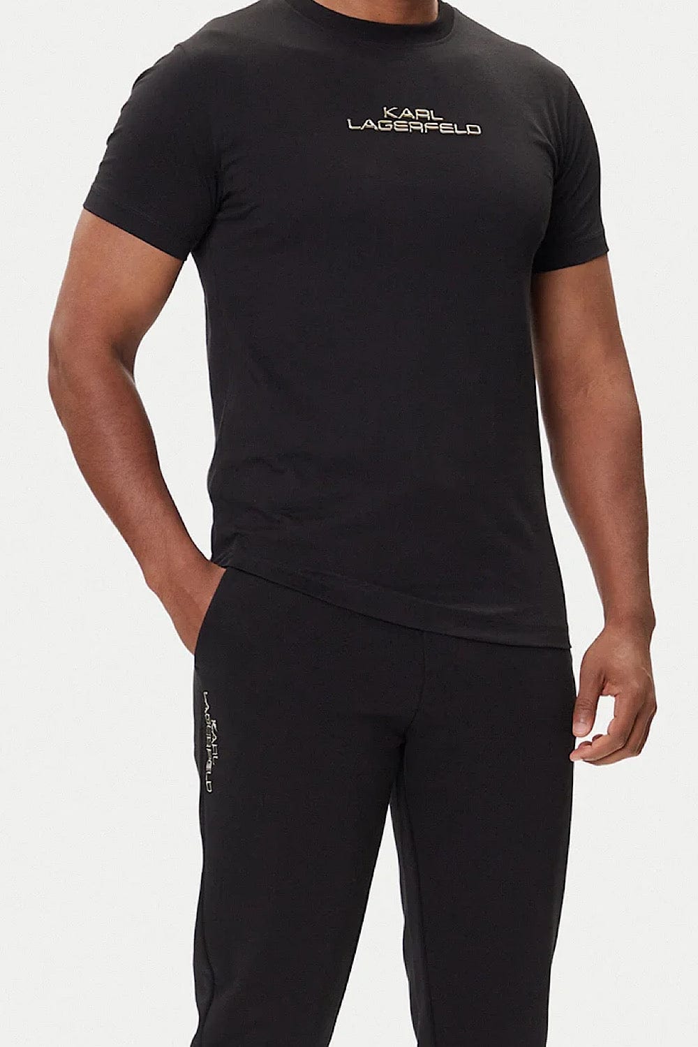 Karl Lagerfeld Ανδρικό T-Shirt Μαύρο 755061 554242 990