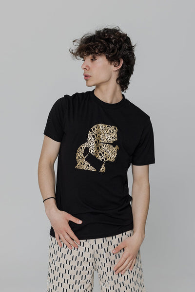 Karl Lagerfeld Ανδρικό T-Shirt Μαύρο 755082 54224 160