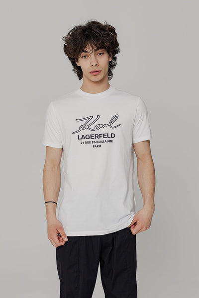 Karl Lagerfeld Ανδρικό T-Shirt Άσπρο 755047 542221 10