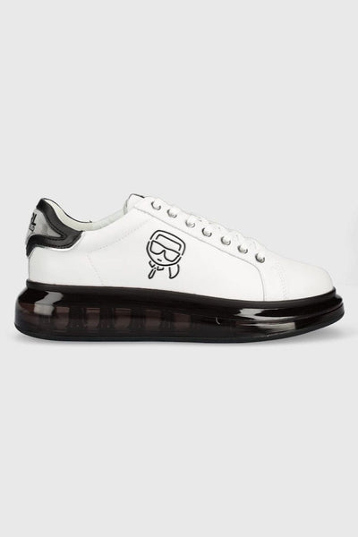 Karl Lagerfeld Kapri Kushion Ανδρικά Δερμάτινα Αθλητικά Παπούτσια Άσπρα KL52631