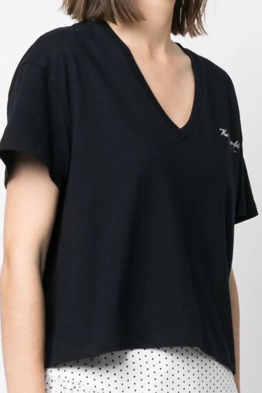 Karl Lagerfeld Hotel Karl Organic Cotton T-shirt Black 240W2170 999