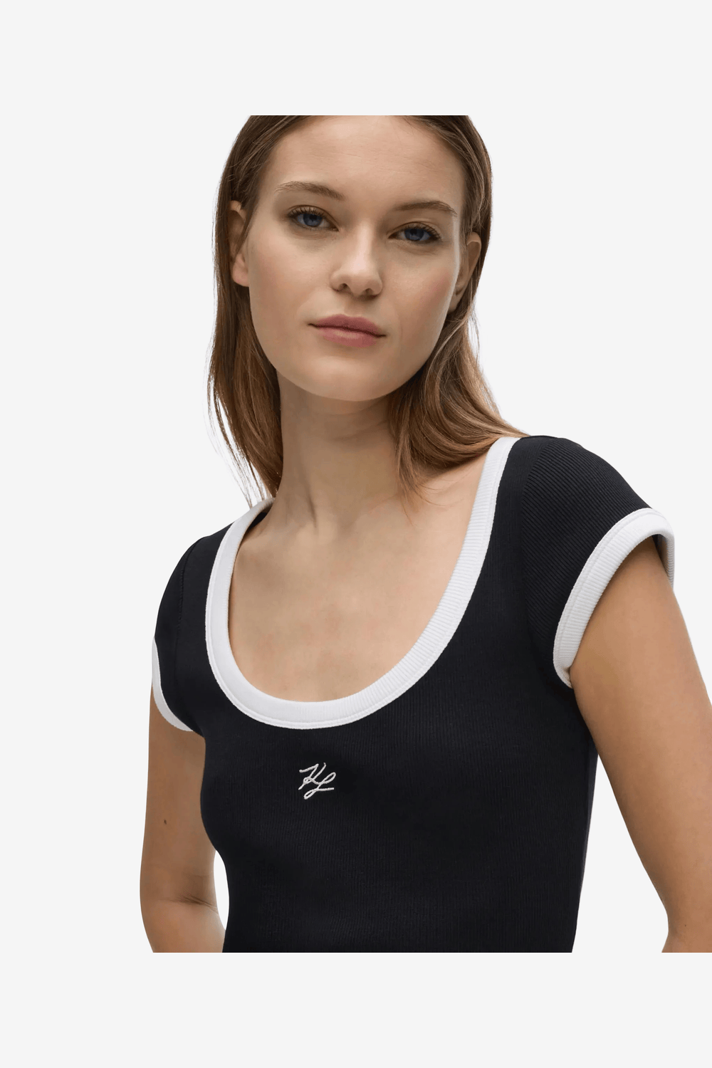 Karl Lagerfeld Short-Sleeved T-Shirt Black B3W17071 999