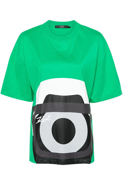 Karl Lagerfeld KL X Darcel Disappoints Oversized T-Shirt Πράσινο 241W1762 693