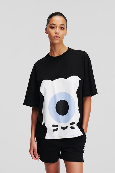 Karl Lagerfeld KL X Darcel Disappoints Oversized T-Shirt Μαύρο 241W1762 999