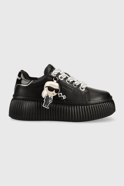 Karl Lagerfeld Kreeper Lo Sneakers Μαύρα KL42376N