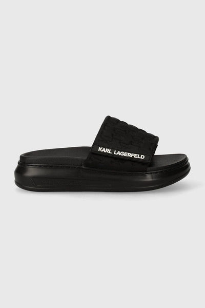 Karl Lagerfeld Monogram Neo Slides Μαύρα KL62503