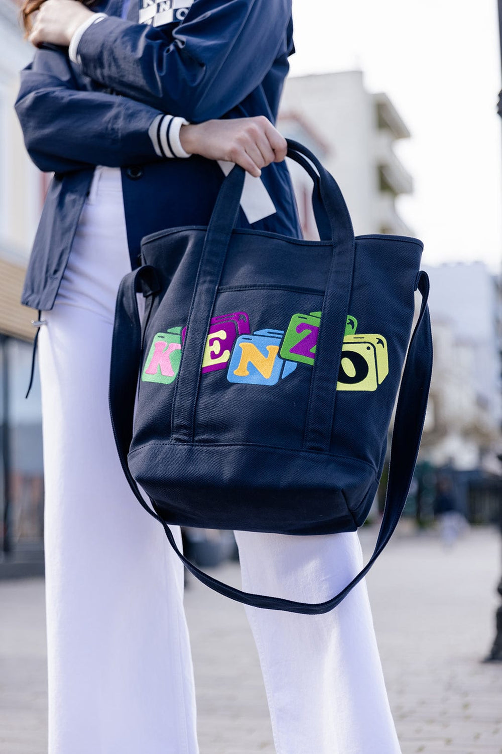 Kenzo 'Boke Boy' Tote Bag Blue FD55SA901F34.76 – beautycollection.gr