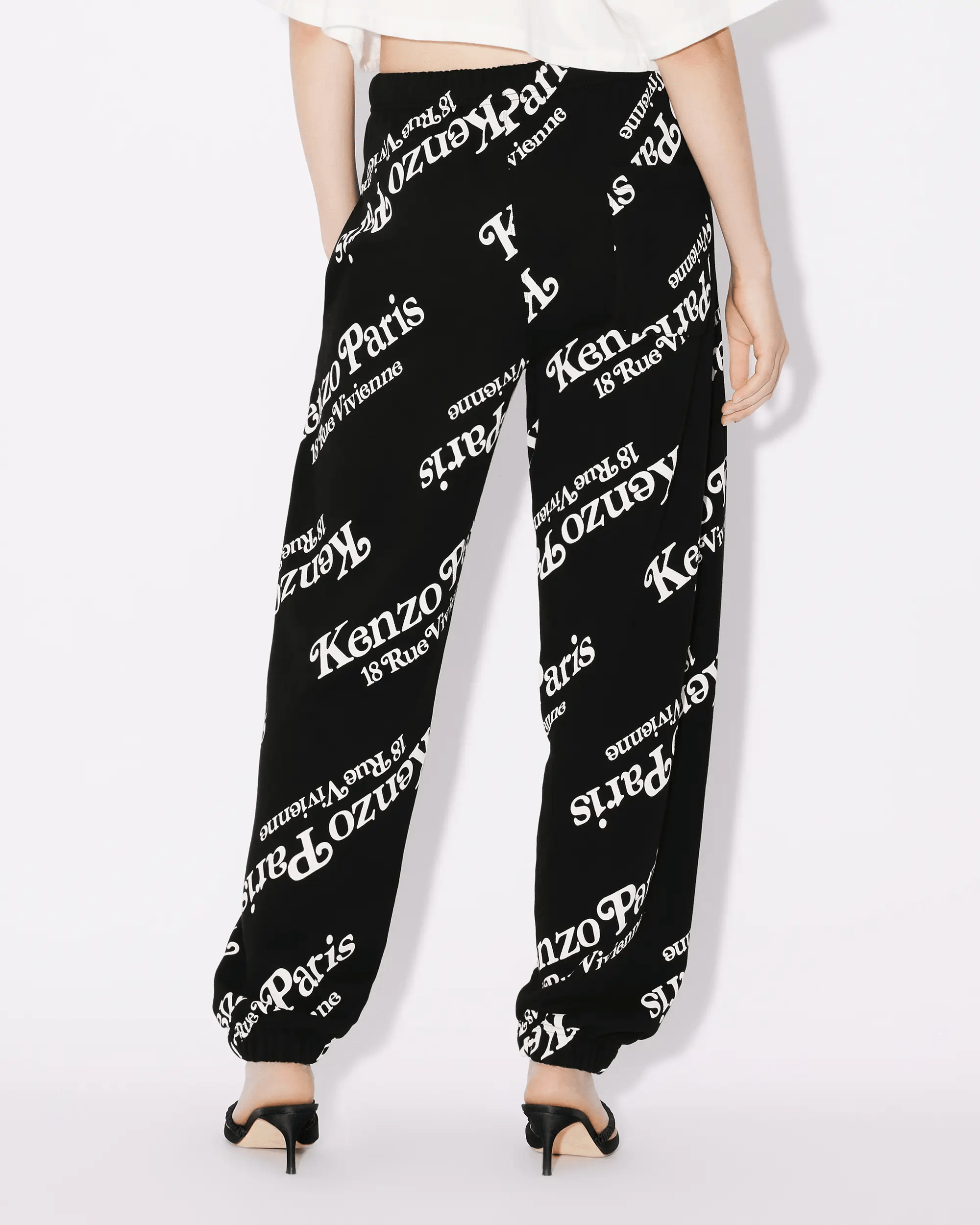 Kenzo By Verdy Genderless Jogging Pants Black FC58PA6034MG.99J beautycollection.gr