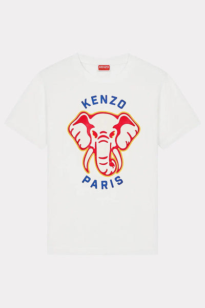 Kenzo Elephant Loose-Fit T-Shirt Άσπρο FE52TS1144SO.02