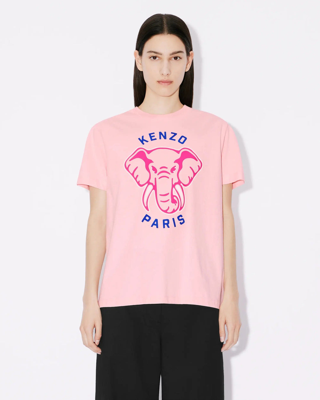 Kenzo Elephant Loose Fit T Shirt Pink FE52TS1144SO.34 beautycollection.gr