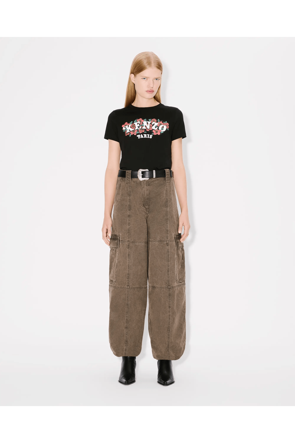 Kenzo Verdy Market Cotton T-shirt Black FF52TS1494SO.99J