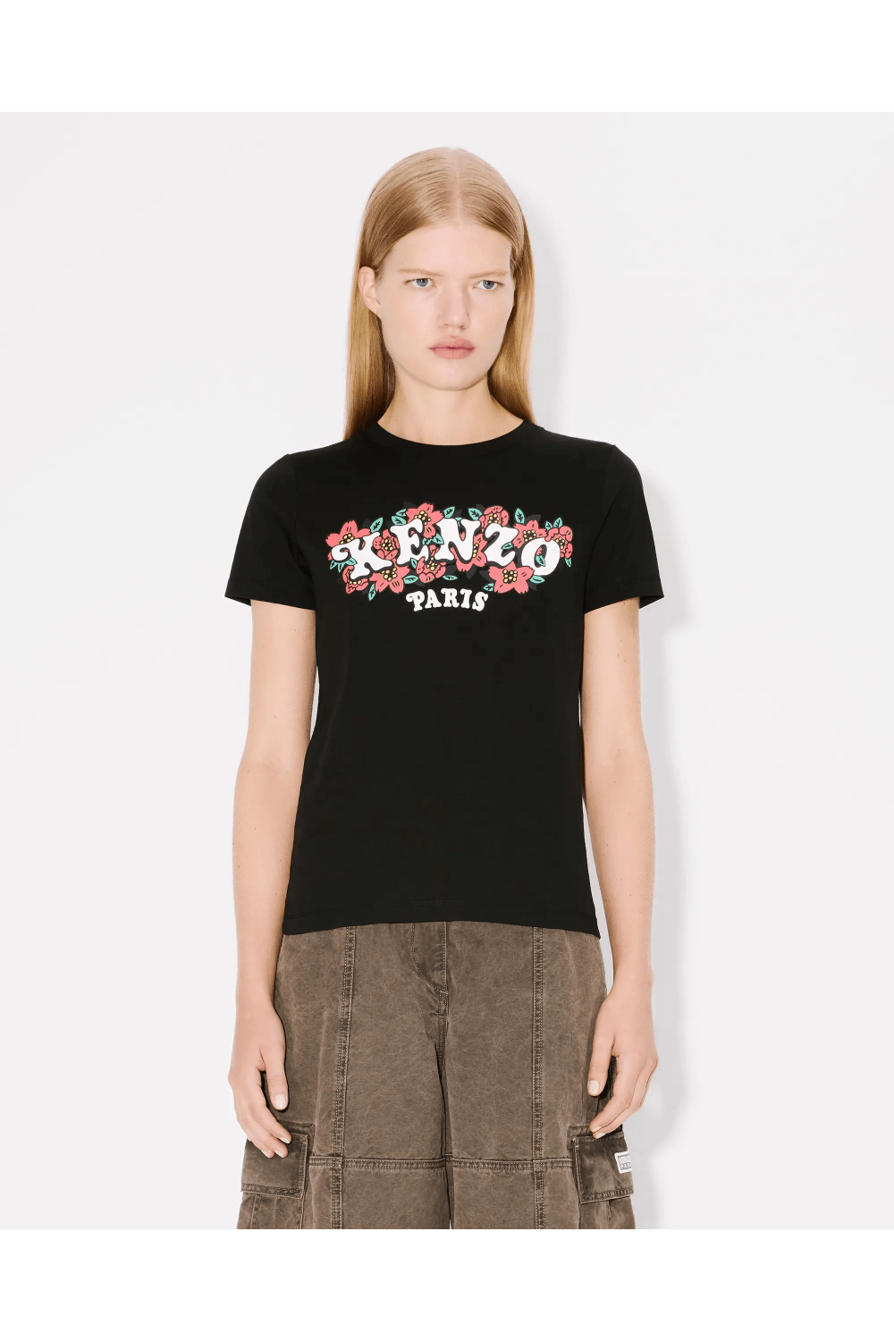 Kenzo Verdy Market Cotton T-shirt Black FF52TS1494SO.99J