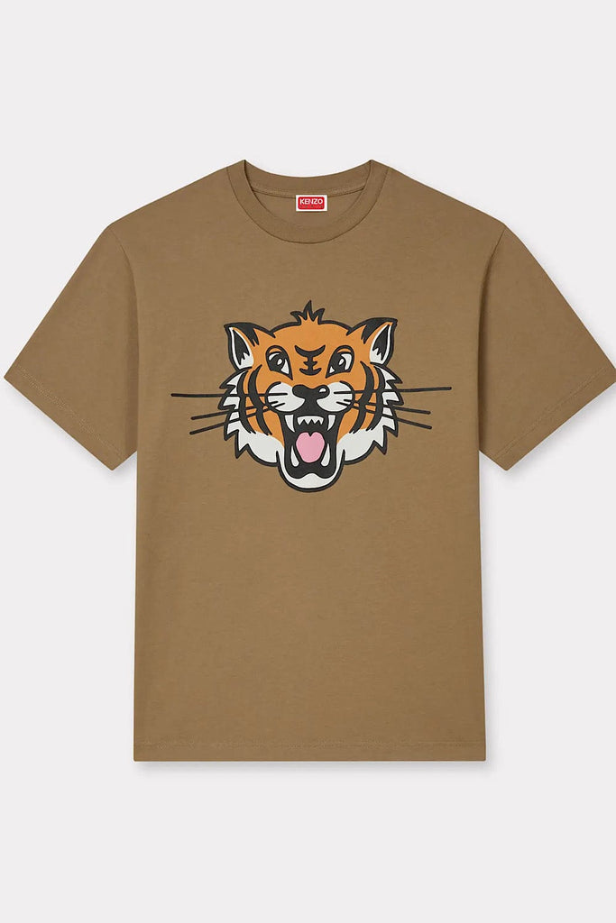 Kenzo Happy Tiger T-Shirt in Cotton Oversized Genderless