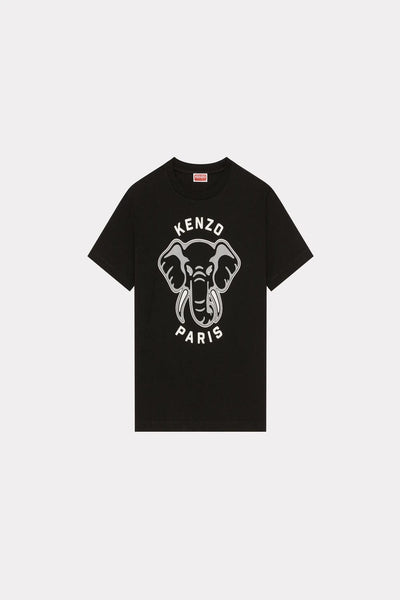 Kenzo Loose -Fit 'Varsity Jungle' Kenzo Elephant T-Shirt Μαύρο FD62TS0854SO 99J