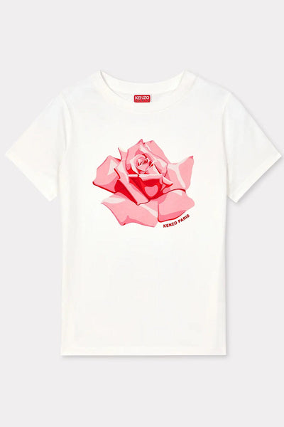 Kenzo Rose Classic T-Shirt Άσπρο FE52TS1084SO.02