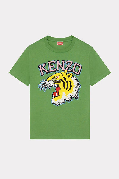 Kenzo 'Varsity Jungle' Tiger T-Shirt Πράσινο FD62TS0844SO.57