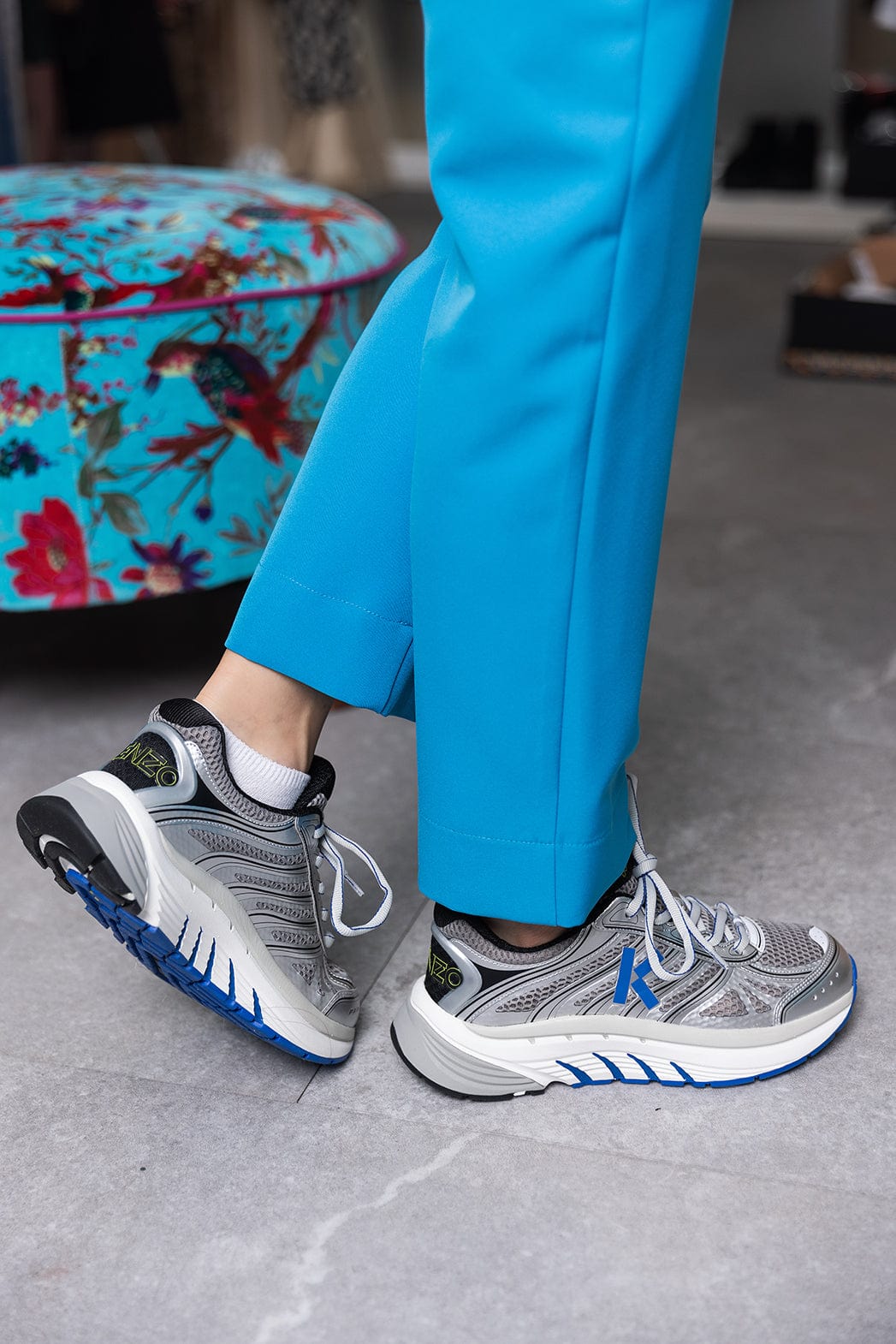 Kenzo Pace Low Top Sneaker Silver FD62SN070F65.59 beautycollection.gr