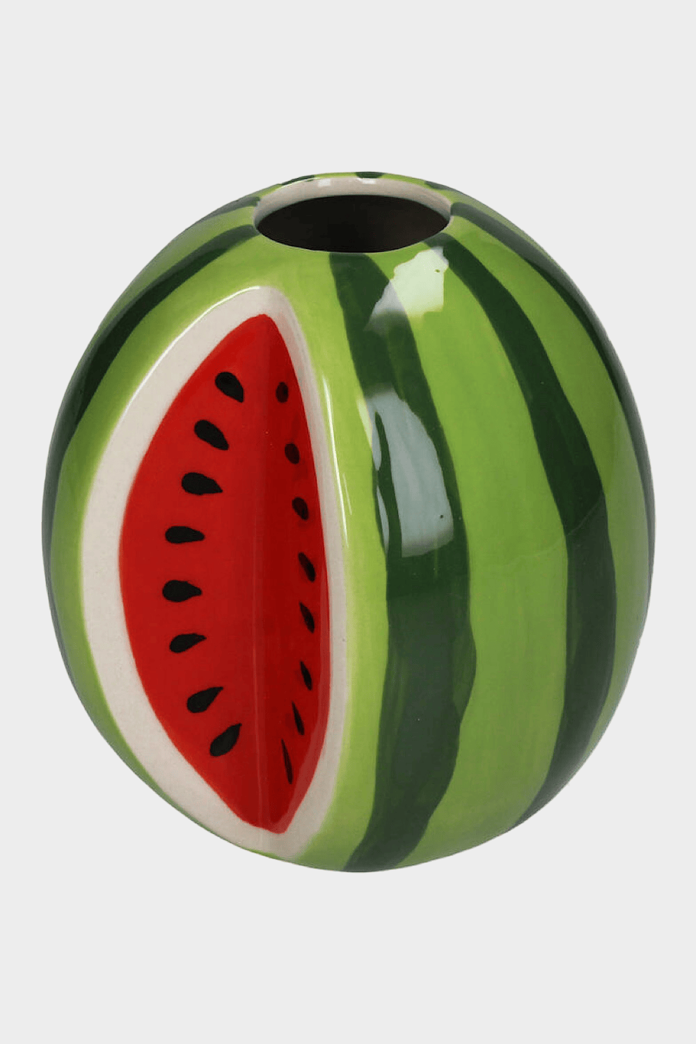 Kersten Ceramic Round Watermelon Green Vase KAL 4087