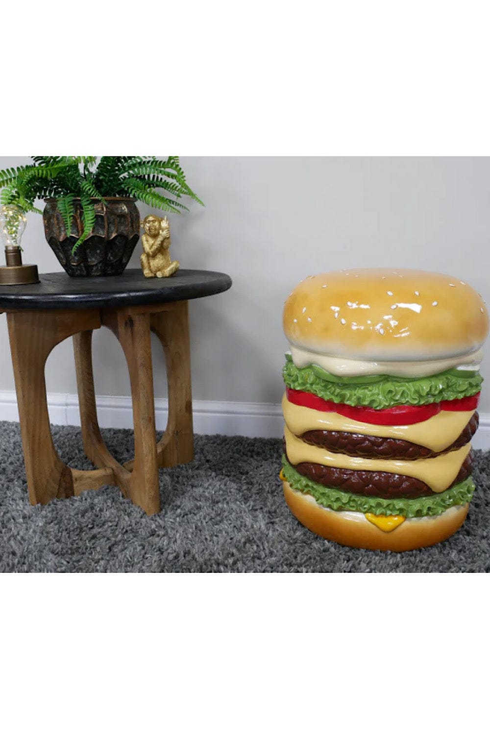 Kersten Διακοσμητικό Σκαμπό Burger Multicolor KAL 6959