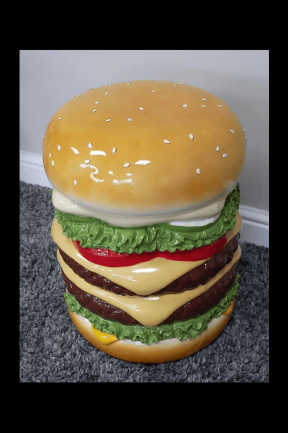 Kersten Διακοσμητικό Σκαμπό Burger Multicolor KAL 6959