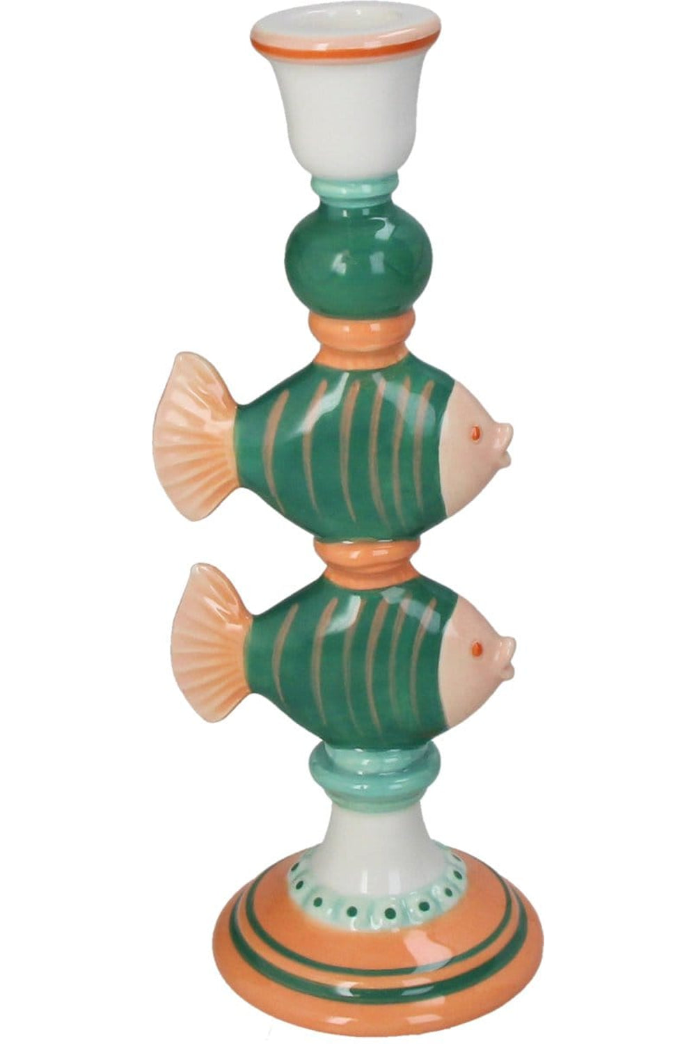 Kersten Ceramic Candle Holder with Fish KAL 6077