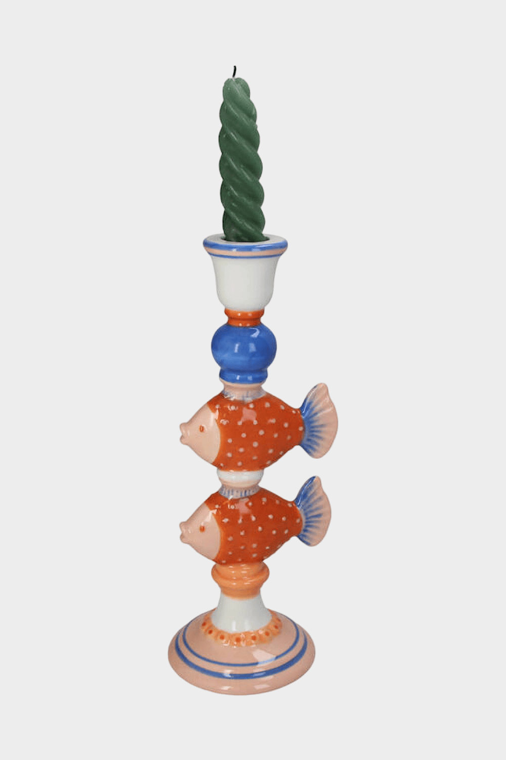 Kersten Ceramic Candle Holder with Fish KAL 6077