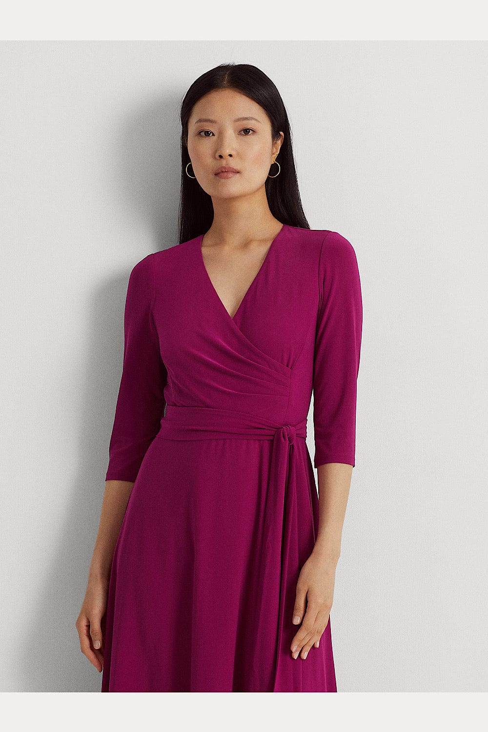 Lauren Ralph Lauren Surplice Jersey Magenta Dress 250769904031 –  beautycollection.gr