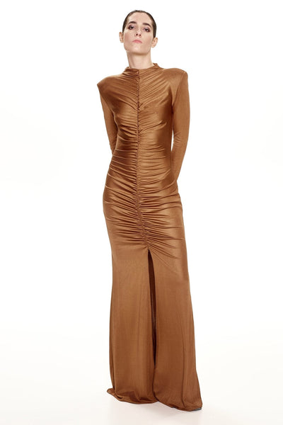 Lumina Maxi Φόρεμα Bronze L8160