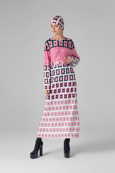 Mamoush Midi Πλεκτό Φόρεμα Ροζ 216255