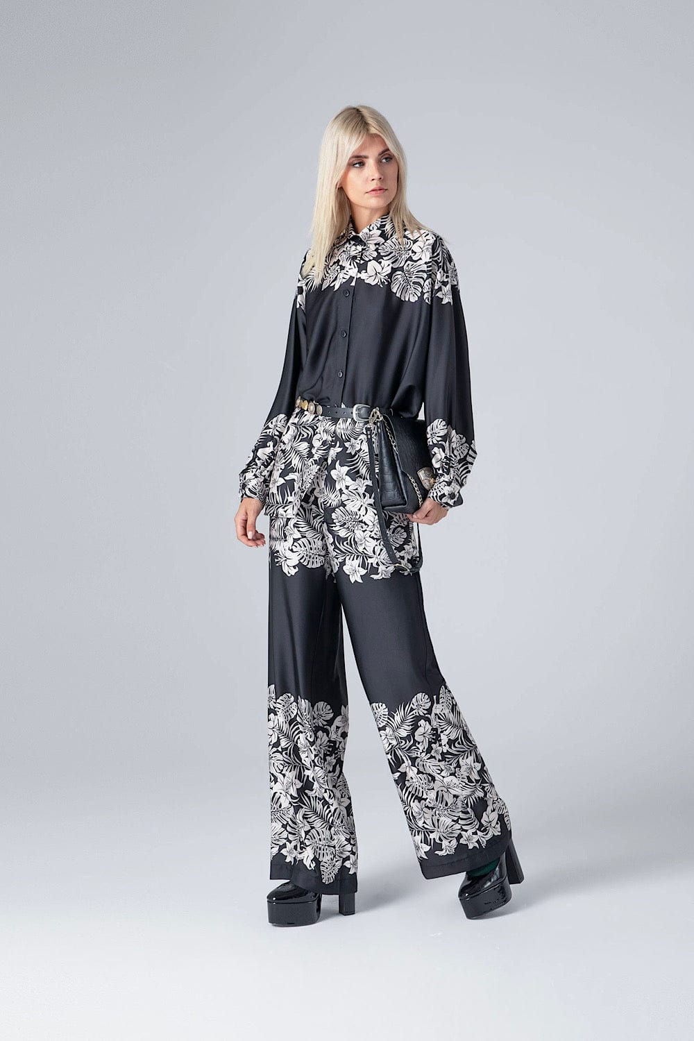 Mamoush Artemis Satin Shirt Black 203144