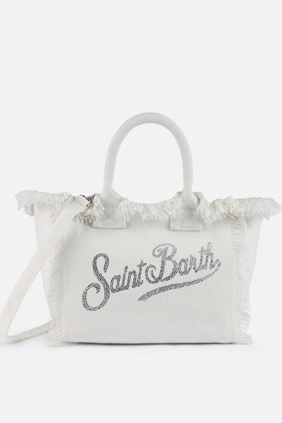 MC2 Saint Barth Colette Τσάντα με Στρας Άσπρη 2177 COL0001 / 09803F