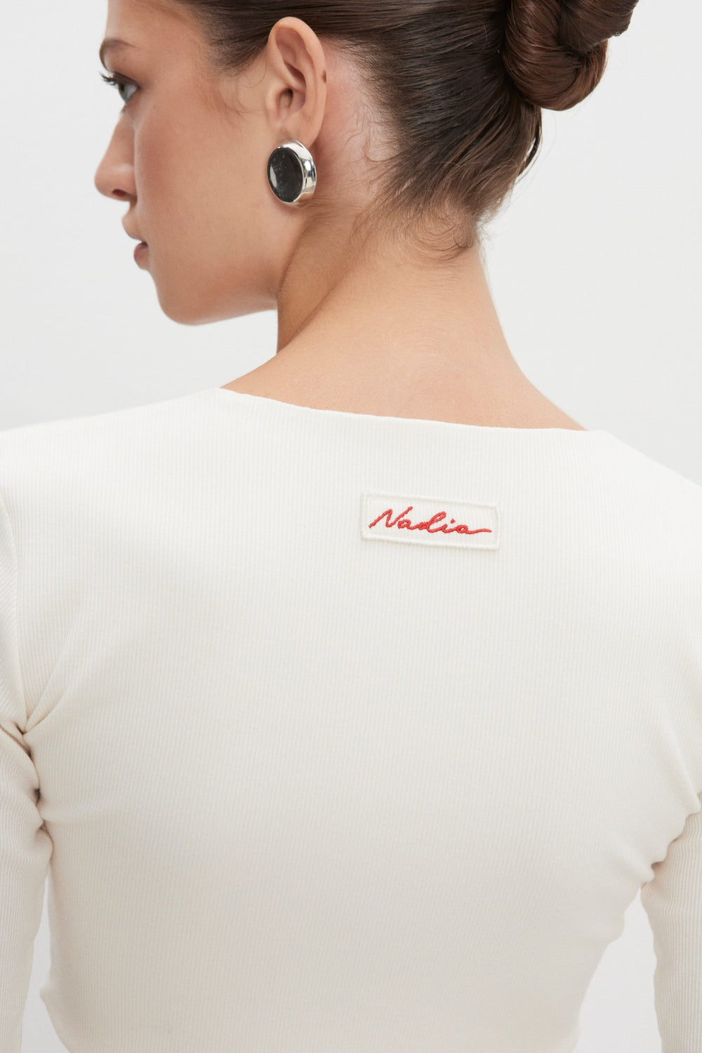 Nadia Rapti Bite Crop Top Off White 52712300