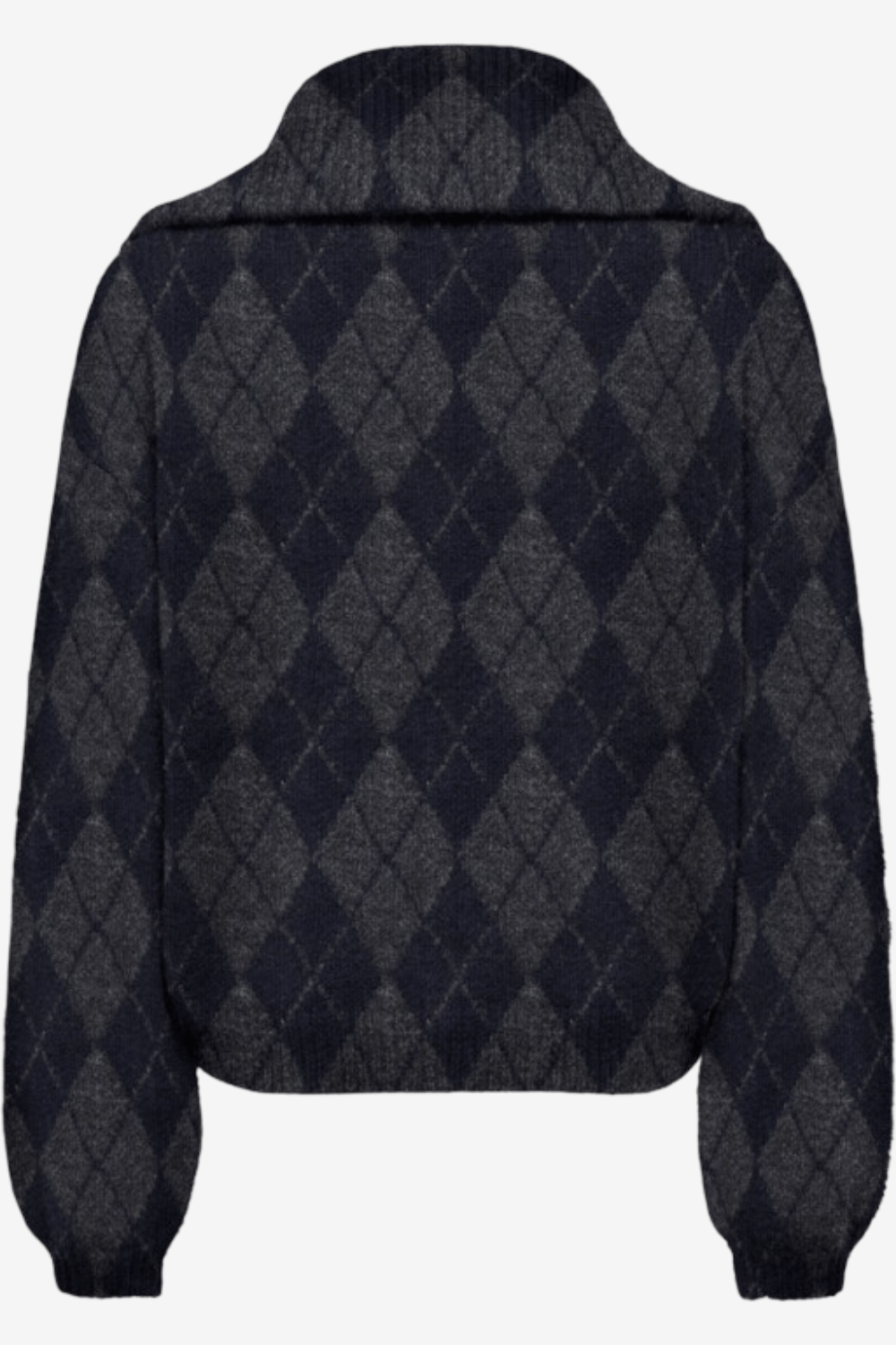 Only Maroon Zip Collar Cardigan Dark Blue 15358211