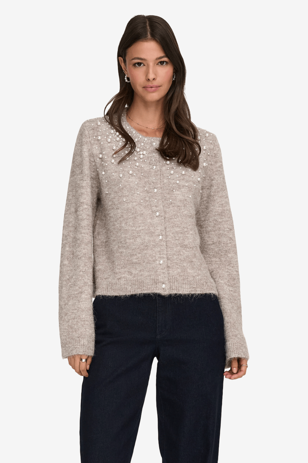 Only Miggie Knitted Cardigan Beige 15375519
