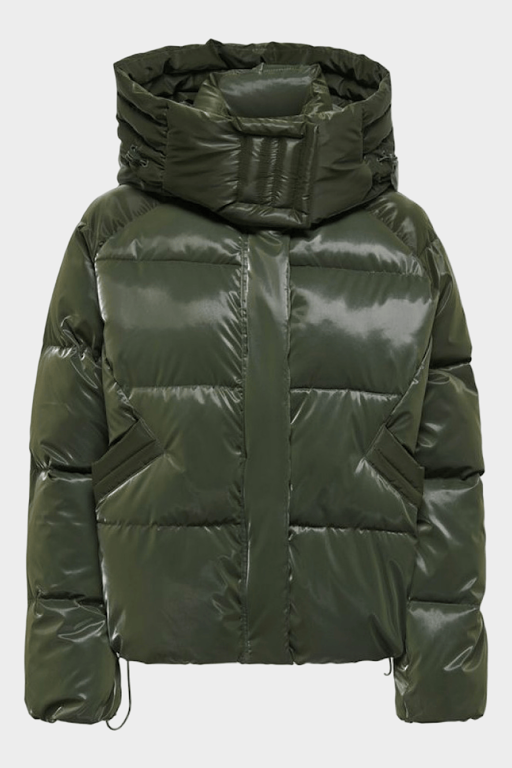Only Bergen Puffer Μπουφάν Χακί 15351969