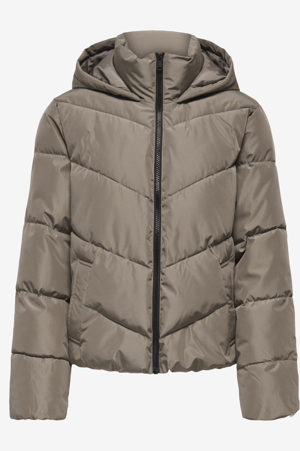 Only Clair Κοντό Puffer Μπουφάν Μπεζ 15373797
