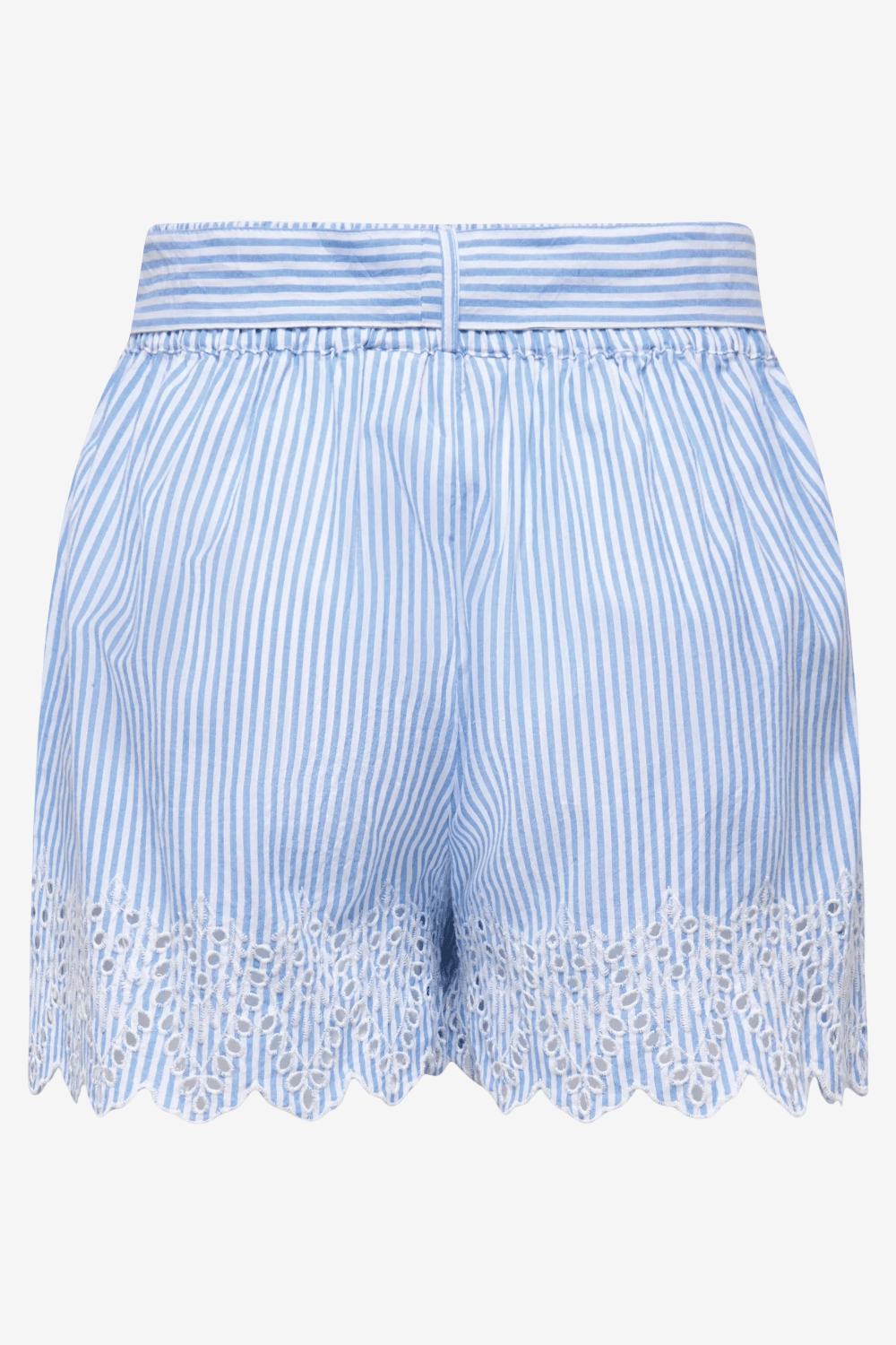 Only Tulum Embroidered Mini Shorts Striped Blue/White 15368893