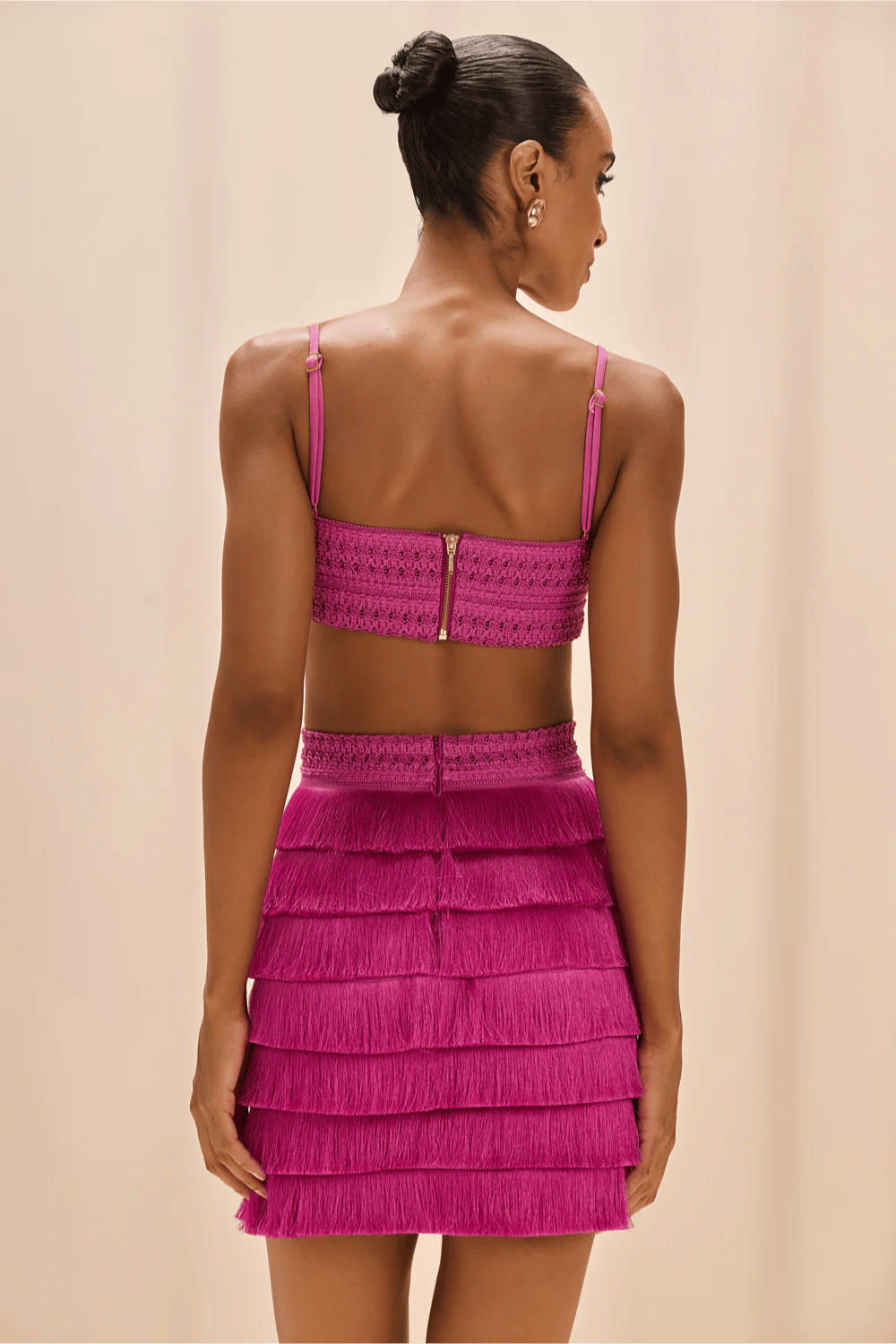 Patbo Lya Fringe Mini Φόρεμα Purple VEC33028