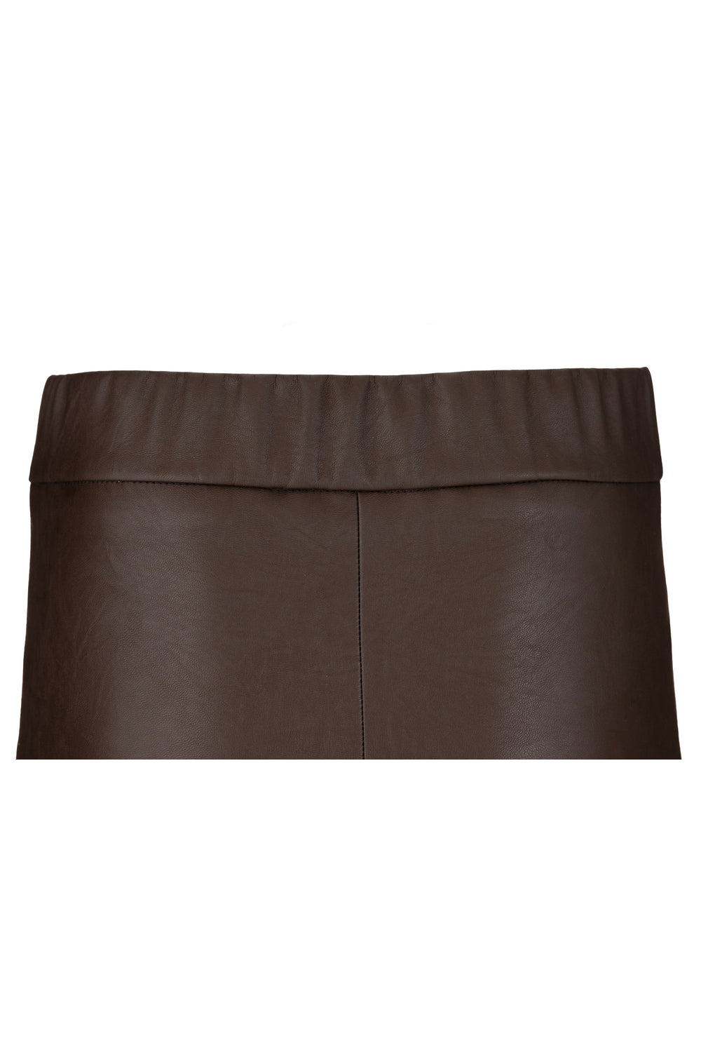 Philosophy Leather Slim Fit Παντελόνι Καφέ TR44617