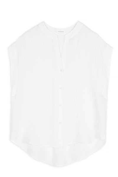 Philosophy Πουκάμισο Linen Cropped Άσπρο SH7160