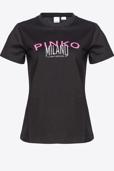 Pinko Bussolotto T-Shirt Κοντομάνικο Μαύρο 100355 A1LV Z99