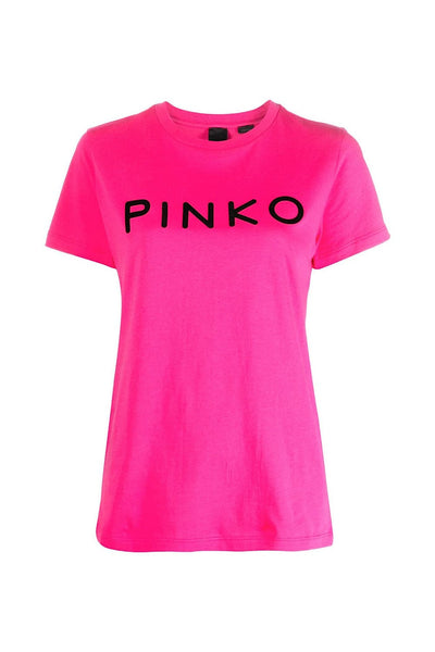 Pinko Start T-Shirt Φούξια με Στάμπα 101752 A150 N17