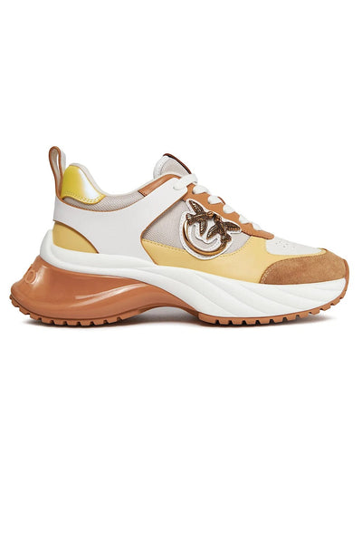 Pinko Ariel Sneakers Άσπρο/Κίτρινο SS0027P020ZH0