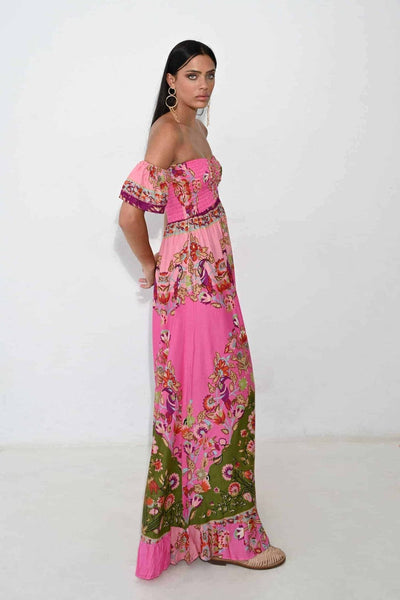 Piti Cuiti Santorini Soul Φόρεμα Ροζ G102D