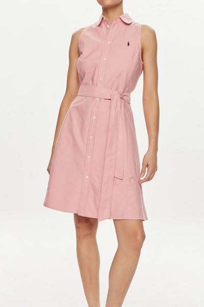 Polo Ralph Lauren Classic Oxford Chemise Φόρεμα Ροζ 211943505002